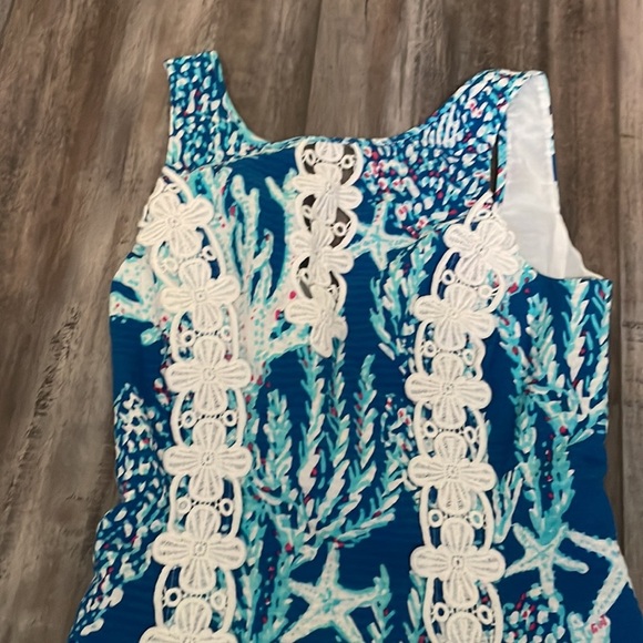 Lilly Pulitzer Brewster Blue Good Reef Ember Shift - Picture 7 of 10